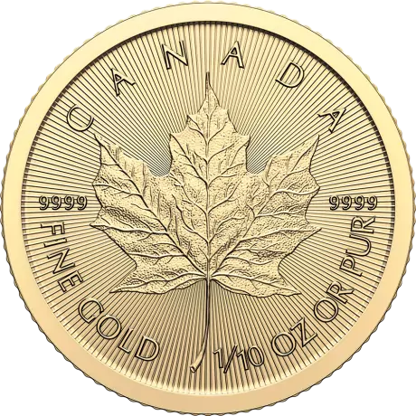 Zlatá mince Maple Leaf 2024, 1/10 oz