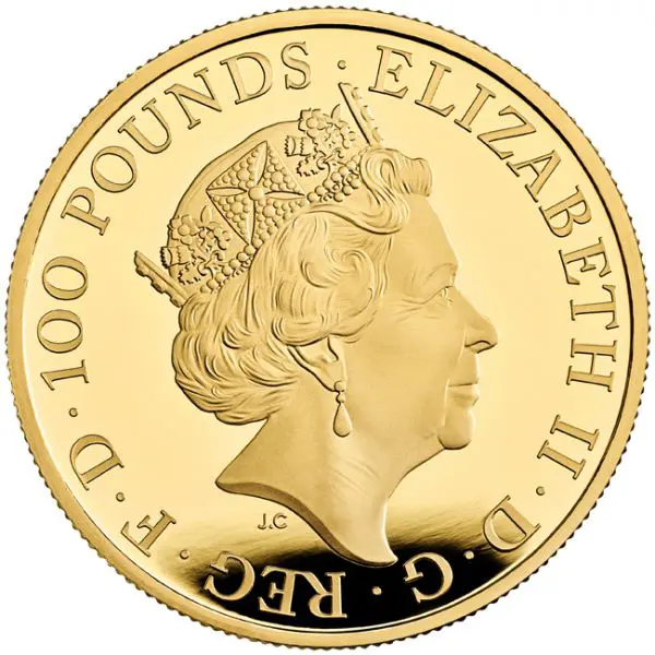Zlatá mince Tudorovská zvířata - Yale of Beaufort 2023, 1 oz v etuji