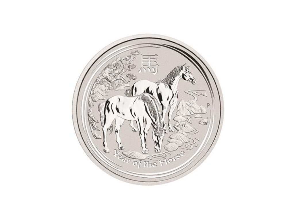 Stříbrná mince Lunární série II - Rok Koně 2014, 1 oz
