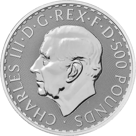 Stříbrná mince Britannia  Charles III 2024, 1 kg