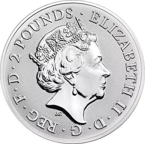 Stříbrná mince 1 oz Britské památky - Buckinghamský palác 2019