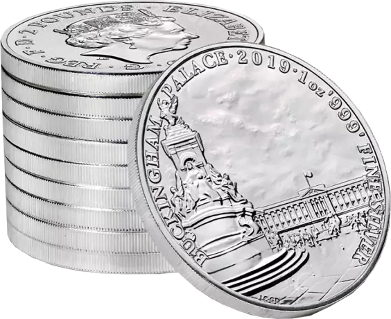 Stříbrná mince 1 oz Britské památky - Buckinghamský palác 2019