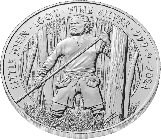 Stříbrná mince 10 oz Mýty a legendy o Malém Johnovi 2024