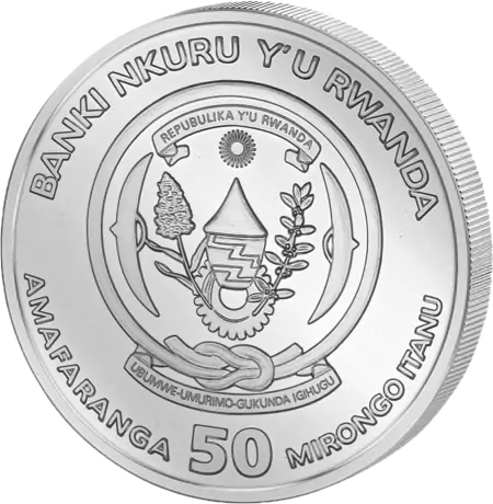 Stříbrná mince 1 oz Rwanda Shoebill 2019
