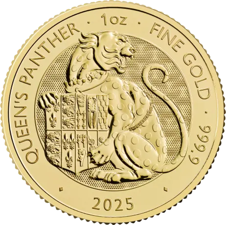 Zlatá mince Tudorovská zvířata - Panter 2025, 1 oz