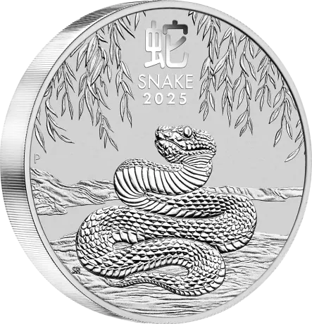 Stříbrná mince Lunární série III - Rok Hada 2025, 5 oz