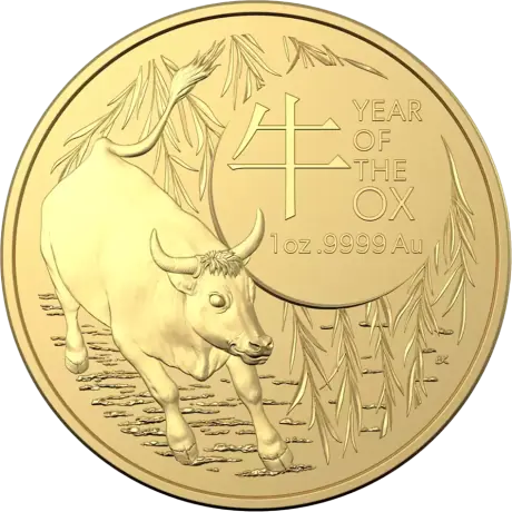 Zlatá mince Lunární série II - Rok Buvola 2021, 1 oz