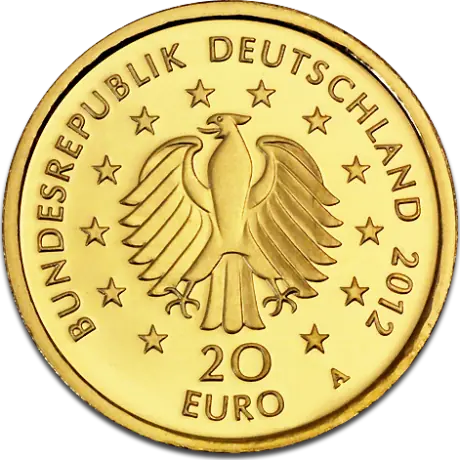Smrk lesní 2012 - 20 Eur, 1/10 oz zlata