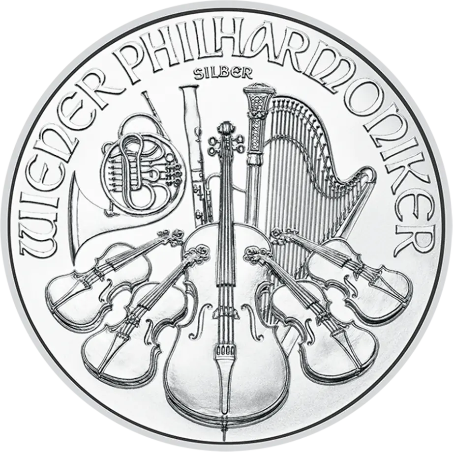 Stříbrná mince Vídeňští filharmonici 2025, 1 oz