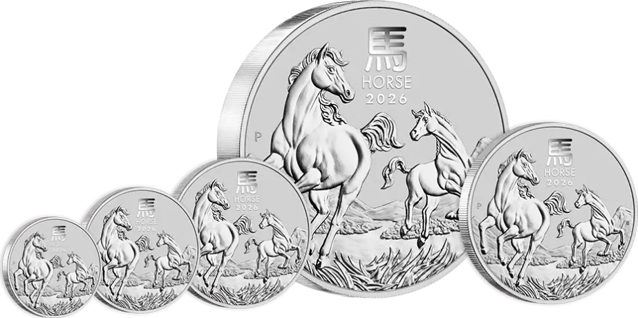 Stříbrná mince Rok koně 2026 1 Oz