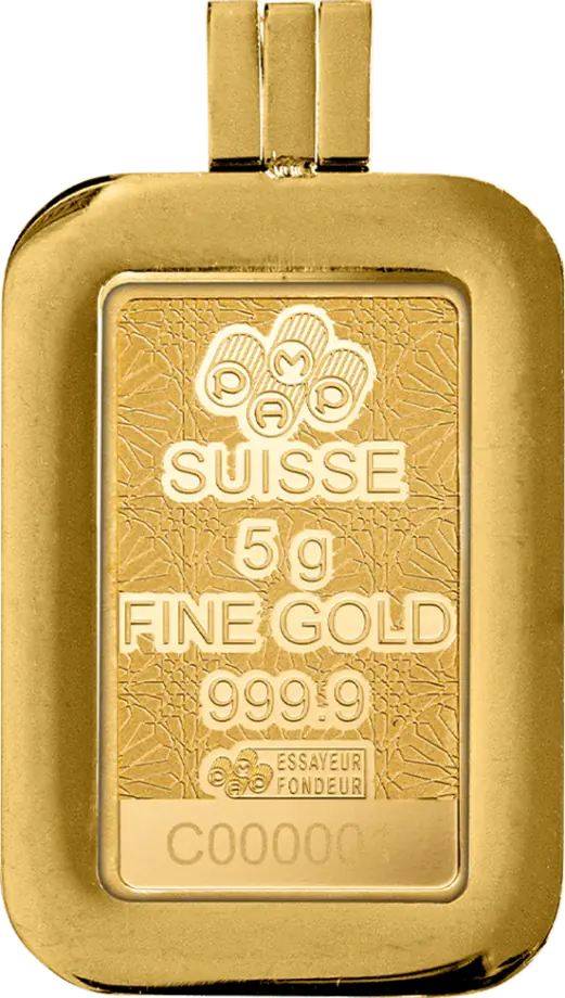 Zlatý slitek PAMP - Arabian Falcon s rámečkem, 5 g 