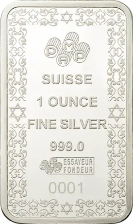Stříbrný slitek PAMP Davidova hvězda, 1 oz