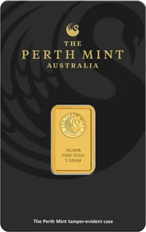 Zlatý slitek Perth Mint - Klokan, 5 g