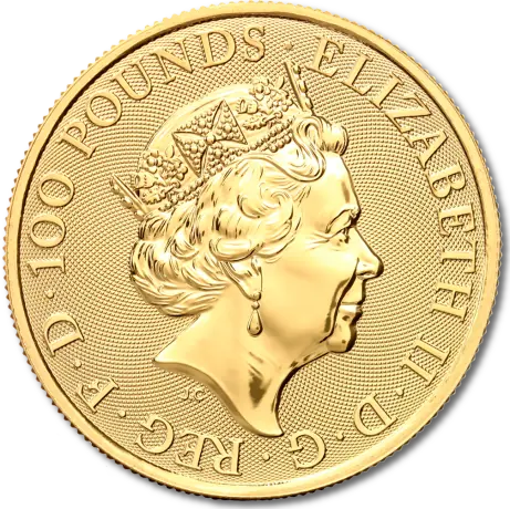 Zlatá mince Královnina zvířata - Jednorožec 2018, 1 oz