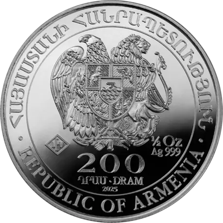 Stříbrná mince Noemova archa 2026, 1/2 oz