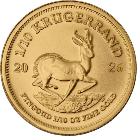 Zlatá mince Krugerrand 2026, 1/10 oz