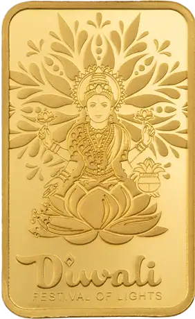 Zlatý slitek PAMP - Diwali Lakshmi a posvátná kráva, 5 g