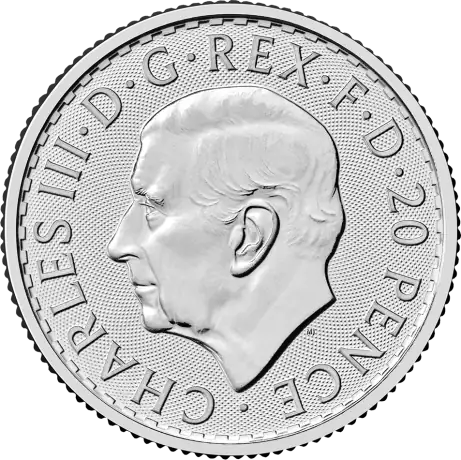 Stříbrná mince Britannia Charles III 2027, 1/10 oz
