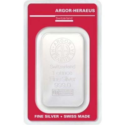 Silver bar Argor Heraeus 1 Oz