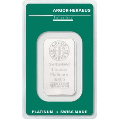 Platinový slitek Argor Heraeus 1 oz