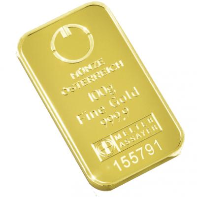 Austrian Mint Gold Bar 100 g