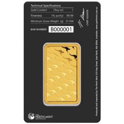 Zlatý slitek Perth Mint (Klokan), 1 oz