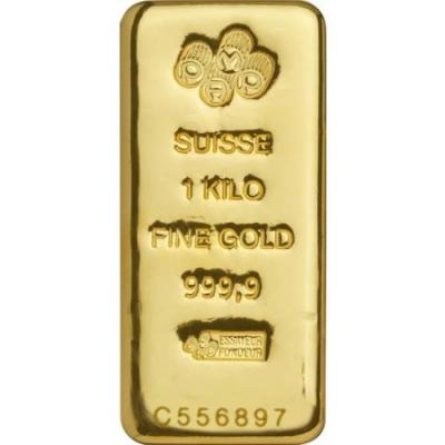 Zlatý slitek PAMP Suisse 1000 g (litý)