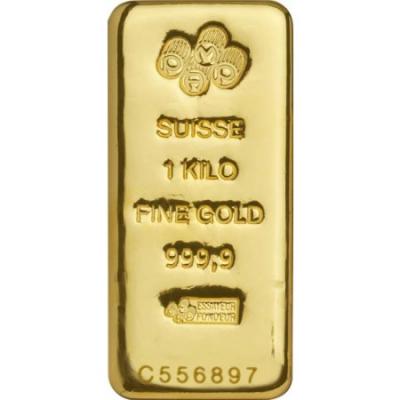 Zlatý slitek PAMP Suisse, 1000 g (litý)