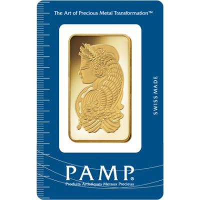 Zlatý slitek PAMP Fortuna, 50 g
