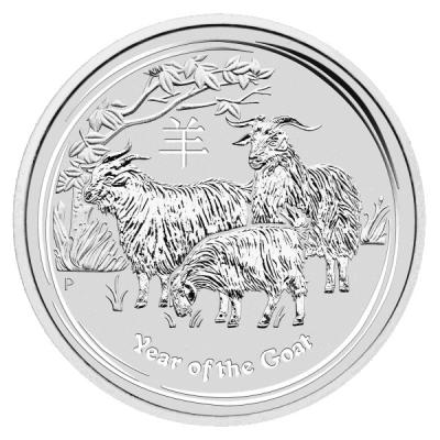 Stříbrná mince Rok kozy 2015, 1 oz