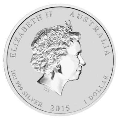 Stříbrná mince Rok kozy 2015, 1 oz