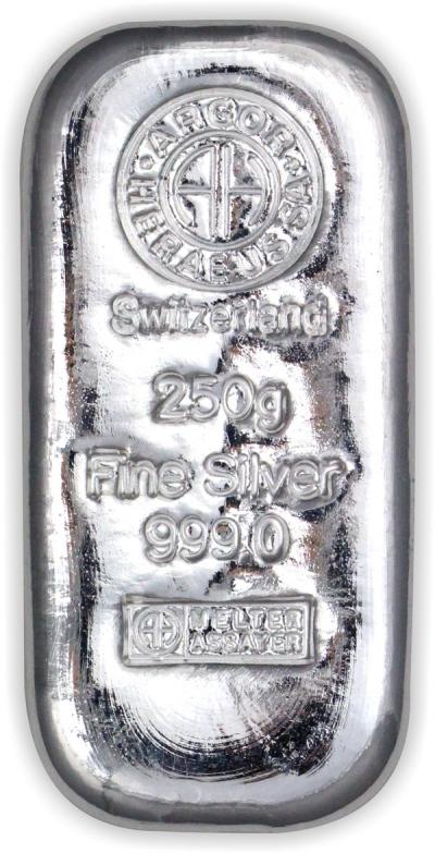 Stříbrný slitek Argor Heraeus 250 g