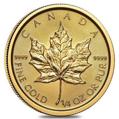 Zlatá mince Maple Leaf 1/4 Oz  2023