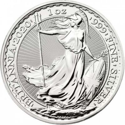 Stříbrná mince Britannia - různé roky, 1 oz