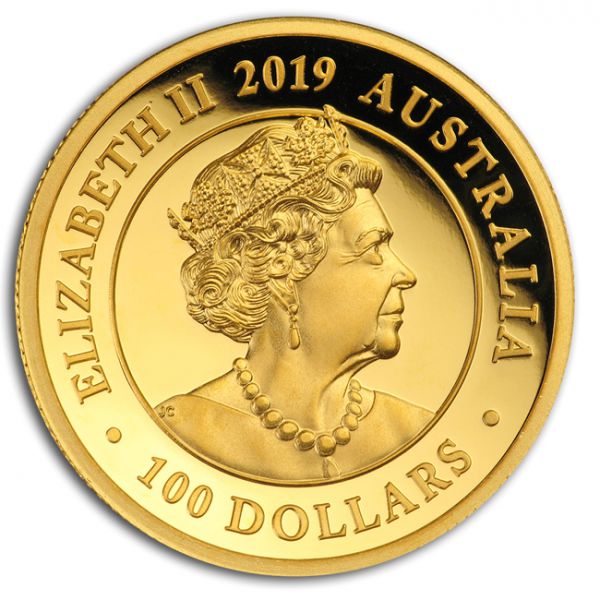 100 dolar Zlatá mince Labuť 1 Oz High Relief