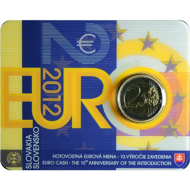 2 Euro CuNi 10 let Euro Cash - Blistr OSN