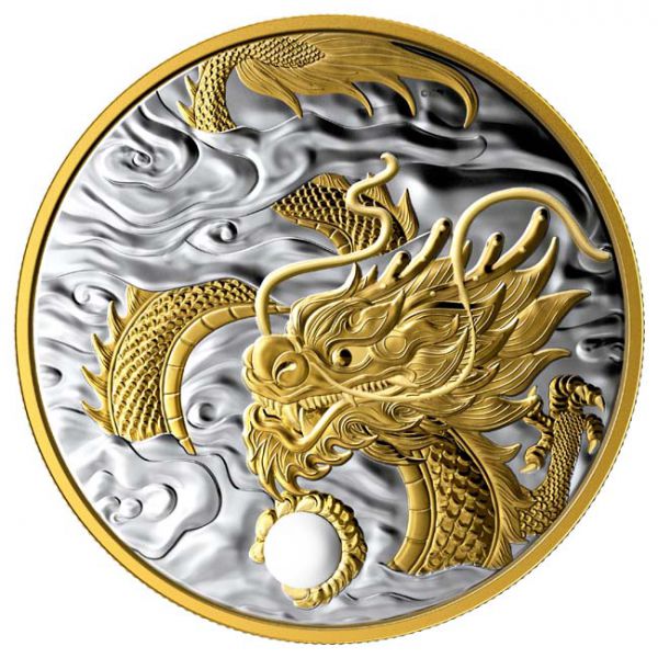 125 dolar Stříbrná mince Dobromyslný drak