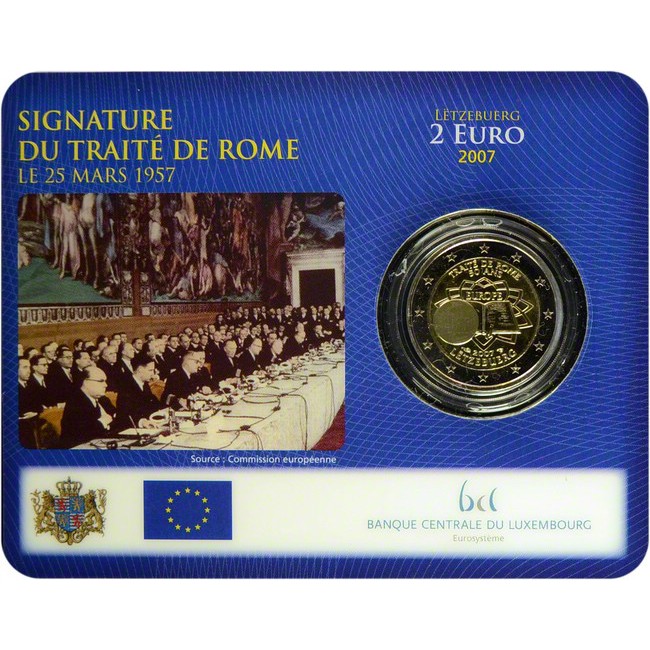 2 Euro CuNi Římská smlouva OSN