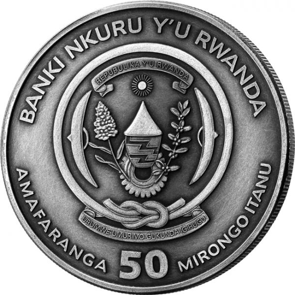 50 frank Stříbrná mince 100 let Sedova 1 Oz High Relief Antik