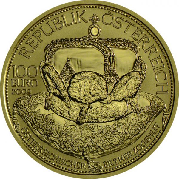 100 euro Zlatá mince Rakouský arcivévoda PP