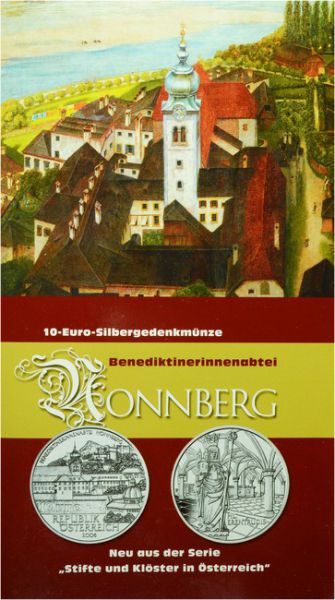 10 Euro Stříbrná mince Opatsví v Nonnbergu PN