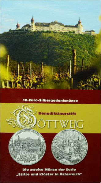 10 Euro Stříbrná mince Göttweig PN