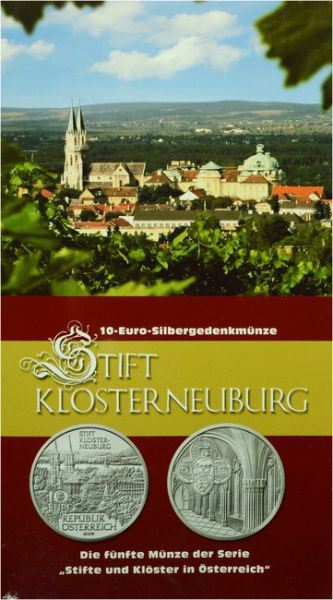 Opatství Klosterneuburg, stříbrná mince v blistru
