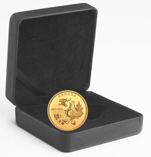 200 dolar Zlatá mince 100 let objevu inzulinu 1 Oz