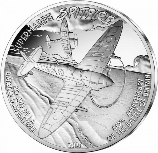 10 Euro Stříbrná mince Spitfire