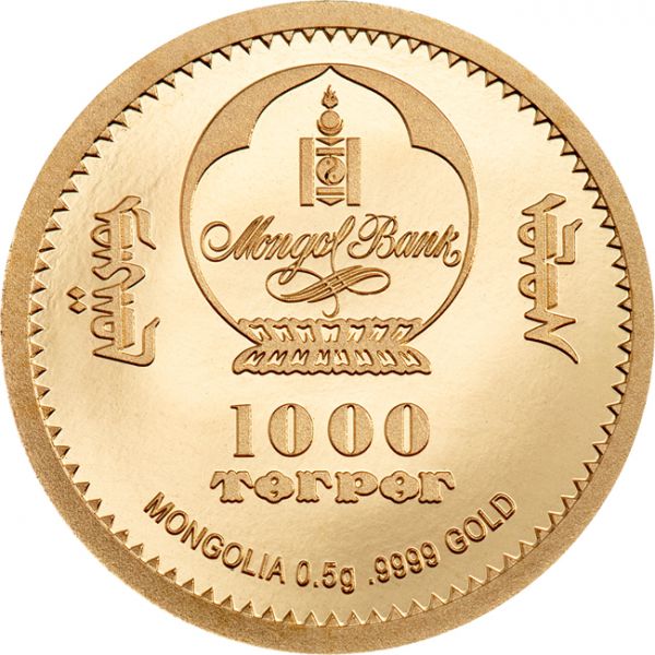 Zlatá mince - Rok tygra 2022 