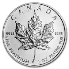 Platinová mince Maple Leaf  - různé roky, 1 oz