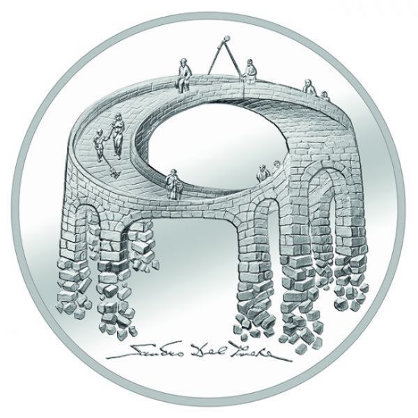 20 frank Stříbrná mince Viadukt života