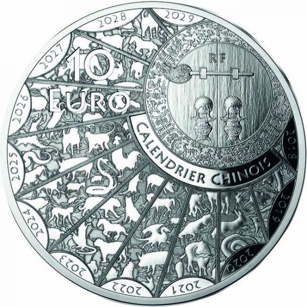 10 Euro Stříbrná mince Lunární rok buvola