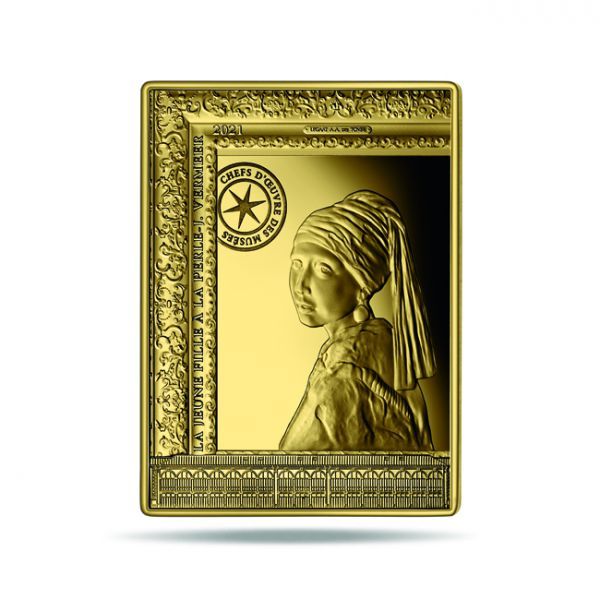 50 Euro Zlatá mince Dívka s perlovou náušnicí 1/4 Oz